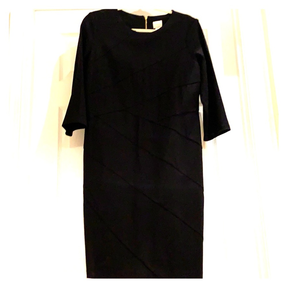 Chico’s long  3/4 sleeve black cocktail dress